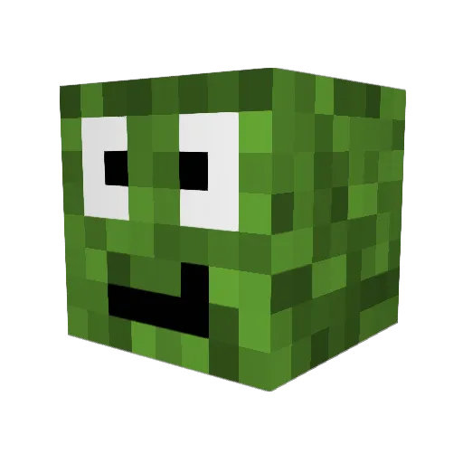 Warppioneer Minecraft avatar head, 3D render