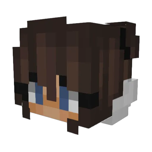 Warraeor2 Minecraft avatar head, 3D render