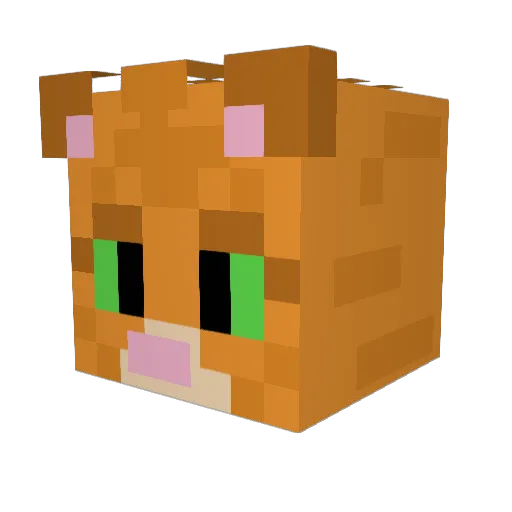 Warrak_Payton Minecraft avatar head, 3D render