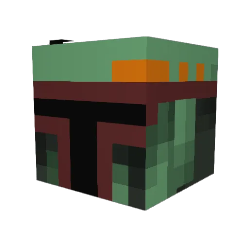 Warrch Minecraft avatar head, 3D render