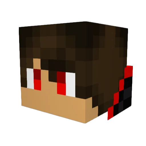 Warre_07 Minecraft avatar head, 3D render