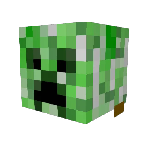 Warrelskie Minecraft avatar head, 3D render