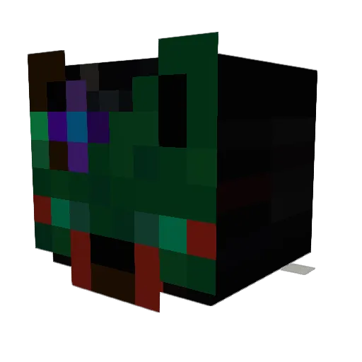 Warrika_Rito Minecraft avatar head, 3D render
