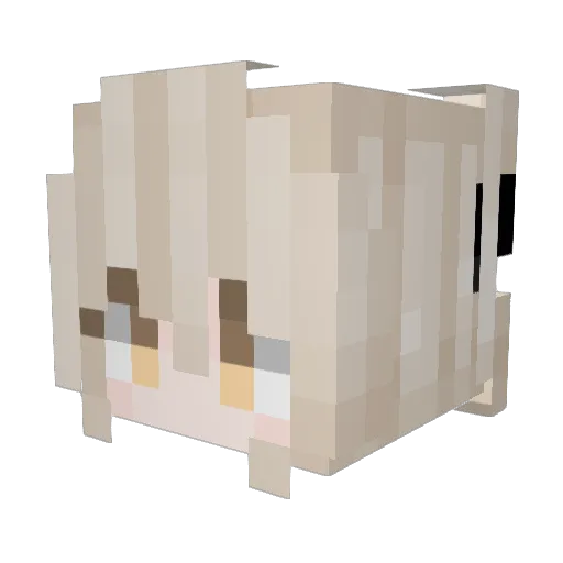 Warrior1K Minecraft avatar head, 3D render
