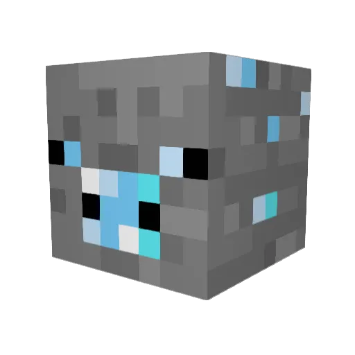 Warrior8288 Minecraft avatar head, 3D render