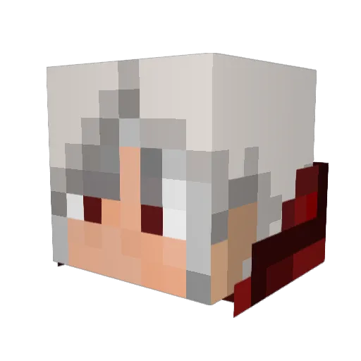 WarriorMaster82 Minecraft avatar head, 3D render