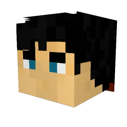 WarriorSlayer Minecraft avatar head, 3D render