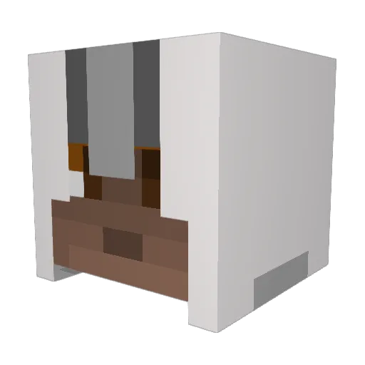 WarriorUnleashed Minecraft avatar head, 3D render
