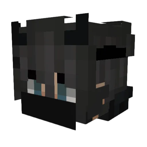 Warrior_ Minecraft avatar head, 3D render