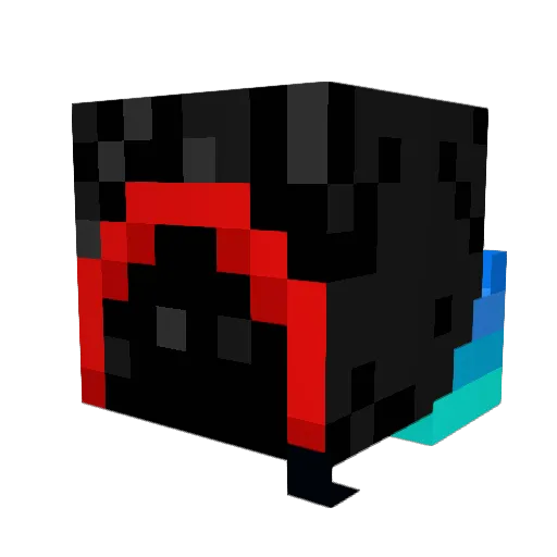 Warriorek Minecraft avatar head, 3D render