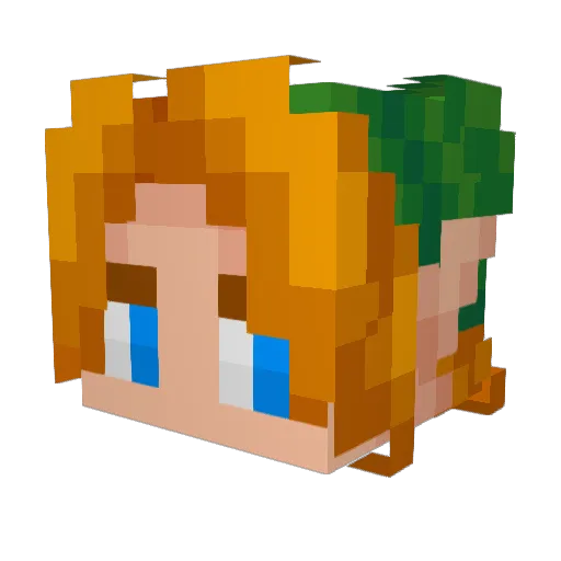 Warriors8085 Minecraft avatar head, 3D render