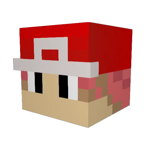 Warrithur Minecraft avatar head, 3D render