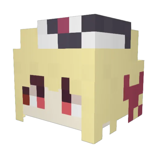 Warsaw68 Minecraft avatar head, 3D render