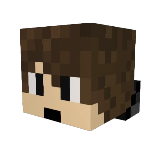 WarsawWarrior3 Minecraft avatar head, 3D render