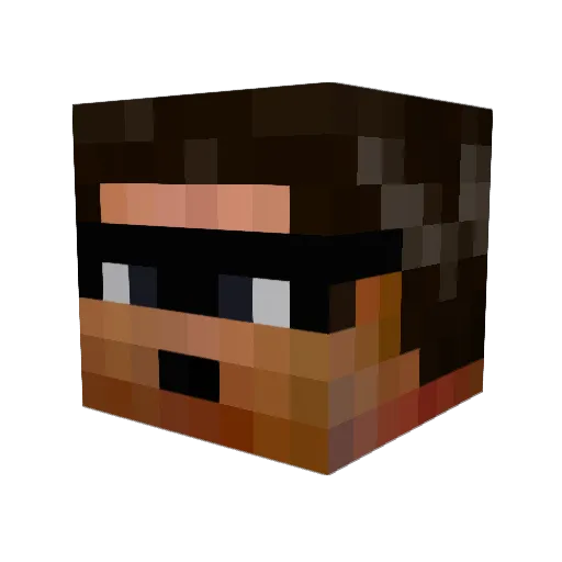 Warshack4874 Minecraft avatar head, 3D render