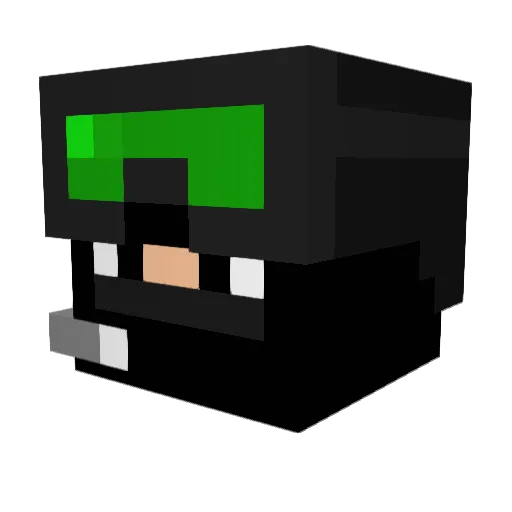 Warsongultch Minecraft avatar head, 3D render