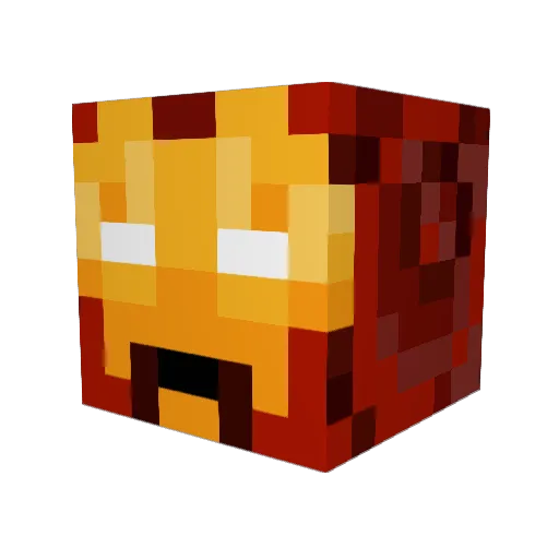 Wartzell Minecraft avatar head, 3D render