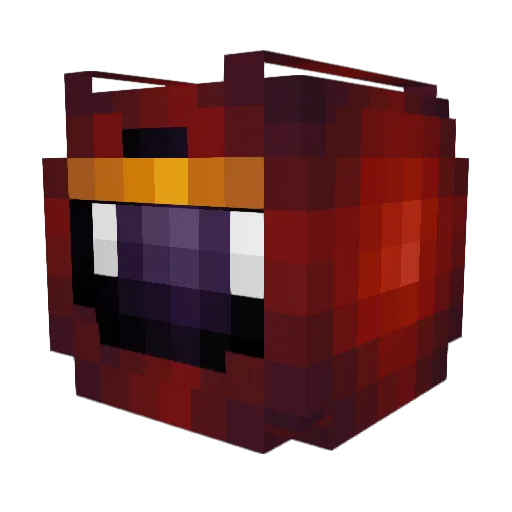 WaruiMv Minecraft avatar head, 3D render