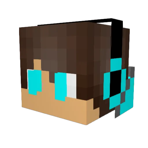 Warum87 Minecraft avatar head, 3D render