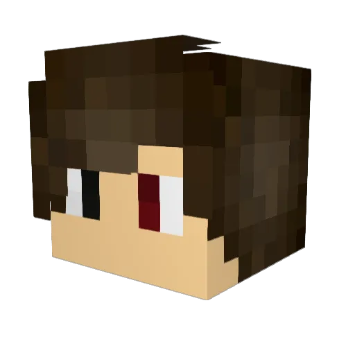 WarziX Minecraft avatar head, 3D render