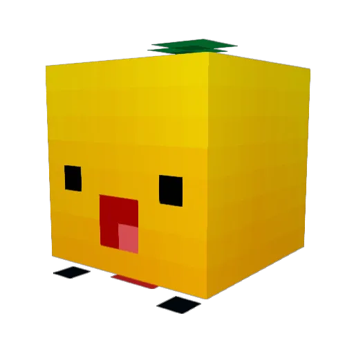 Warzin666 Minecraft avatar head, 3D render