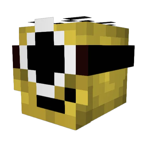 WasItMe Minecraft avatar head, 3D render