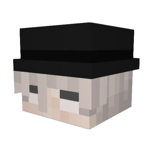WasTwinkie Minecraft avatar head, 3D render