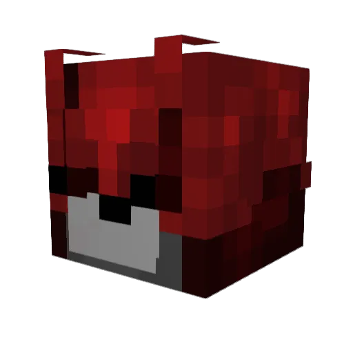 Was_I Minecraft avatar head, 3D render