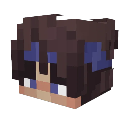 WasabisPimenta Minecraft avatar head, 3D render