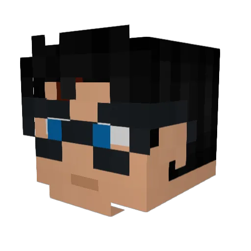 Waschkorb Minecraft avatar head, 3D render