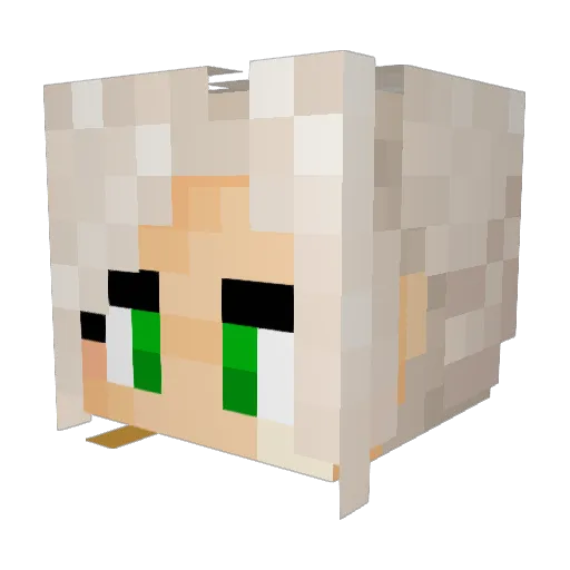 Washapanga Minecraft avatar head, 3D render