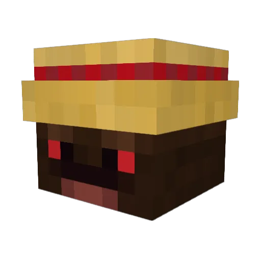 WashedSpeed Minecraft avatar head, 3D render