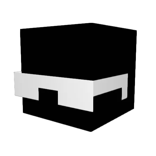 Washil Minecraft avatar head, 3D render