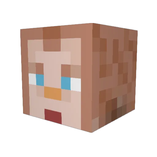 Washington2 Minecraft avatar head, 3D render