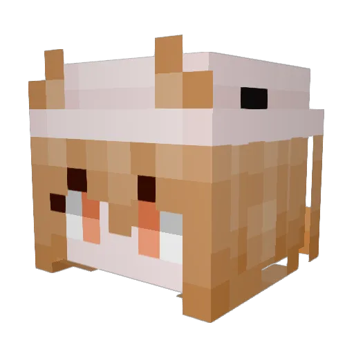Washio2023 Minecraft avatar head, 3D render