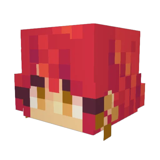 WashmaButt Minecraft avatar head, 3D render