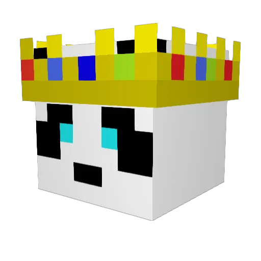 Washpudha Minecraft avatar head, 3D render