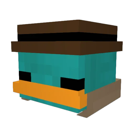 Wasikowo Minecraft avatar head, 3D render