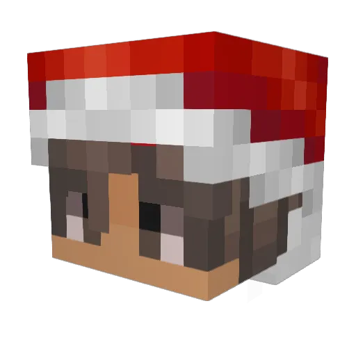 WasillPL Minecraft avatar head, 3D render