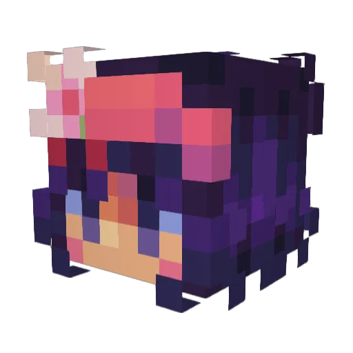 WaskallyWabbits Minecraft avatar head, 3D render