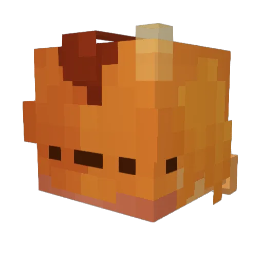 WaspX3 Minecraft avatar head, 3D render