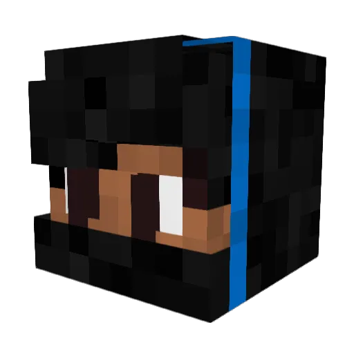 Wassim_Jam Minecraft avatar head, 3D render