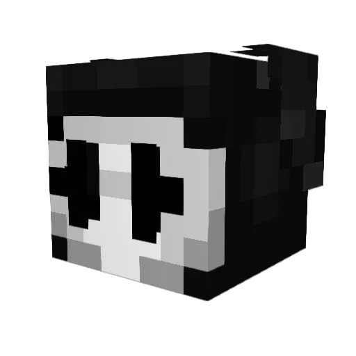 Wassimer Minecraft avatar head, 3D render