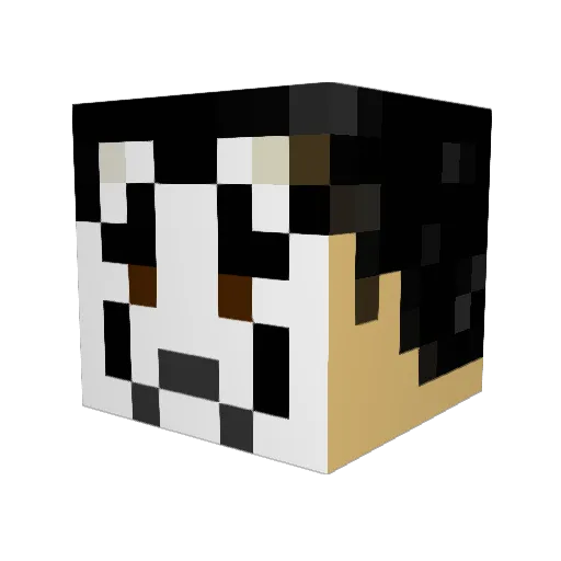 WasteManagem3nt Minecraft avatar head, 3D render