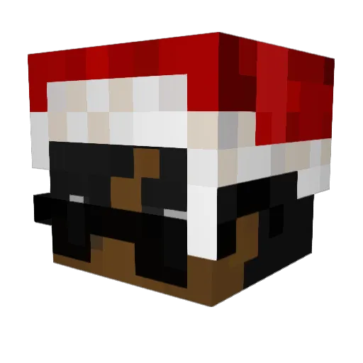 Wastearry Minecraft avatar head, 3D render
