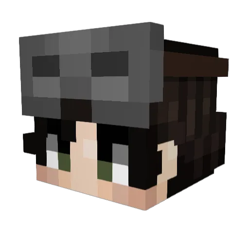WastedNoxus Minecraft avatar head, 3D render
