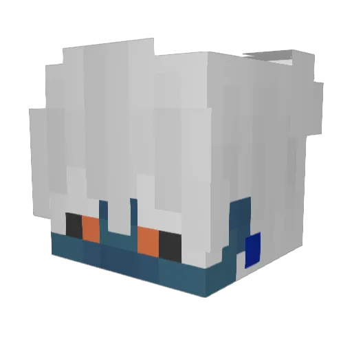 WastherLol Minecraft avatar head, 3D render