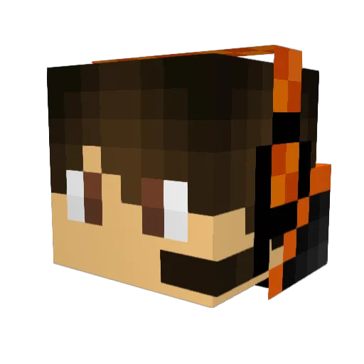 WatDeHel Minecraft avatar head, 3D render