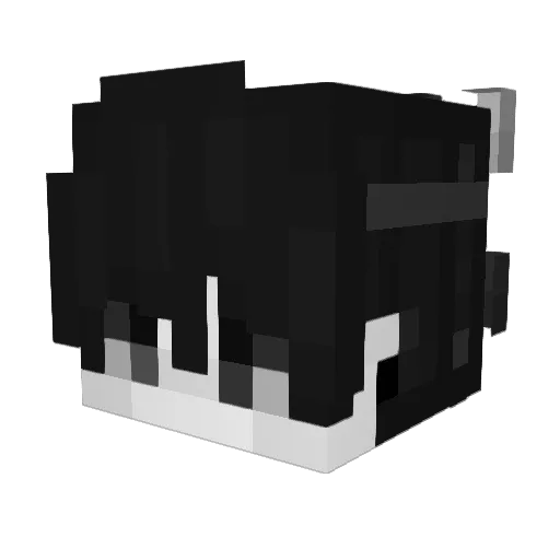 WatMG Minecraft avatar head, 3D render