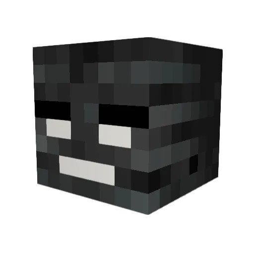 Wat_QuestionMark Minecraft avatar head, 3D render